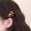 Cute Little Bear Velvet Hair Clips for Women New Side Bangs Clip for Girls Broken Hair Duckbill Clip Versatile Hair Accessory