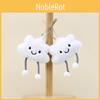 Cute White Cloud Keychain Cartoon Girl Backpack Decorative Pendant Doll Gift