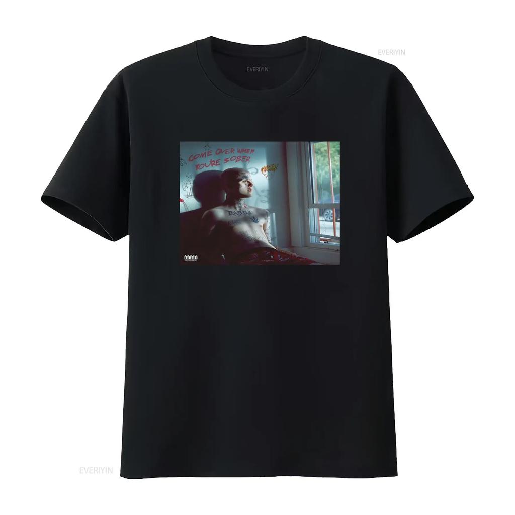 LIL PEEP T SHIRT Come Over When Youre Sober Pt 2 Vinyl Cover SMALL MEDIUM L XL Vintage Washed Top For Everyday Wear Slightly