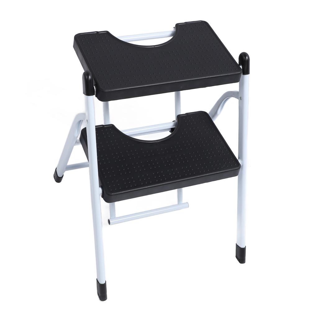 2 Step Ladder Folding Step Wide Pedal Lightweight Anti Slip Portable Collapsible 2 Stool Ladder