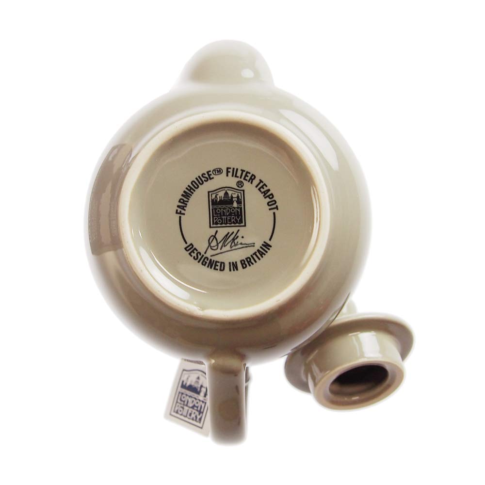 LONDON POTTERY Farmhouse Teapot, 2-Cup, Gray, 580101