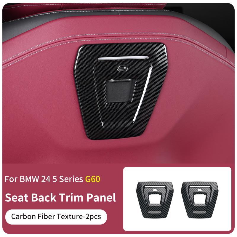 

2025 Горячая 2 шт. Панель Ручки Спинки Автомобильного Сиденья из Углеродного Волокна Декоративная Накладка для BMW 5 Серии i5 G60 2024 Автомобильные Аксессуары для Интерьера