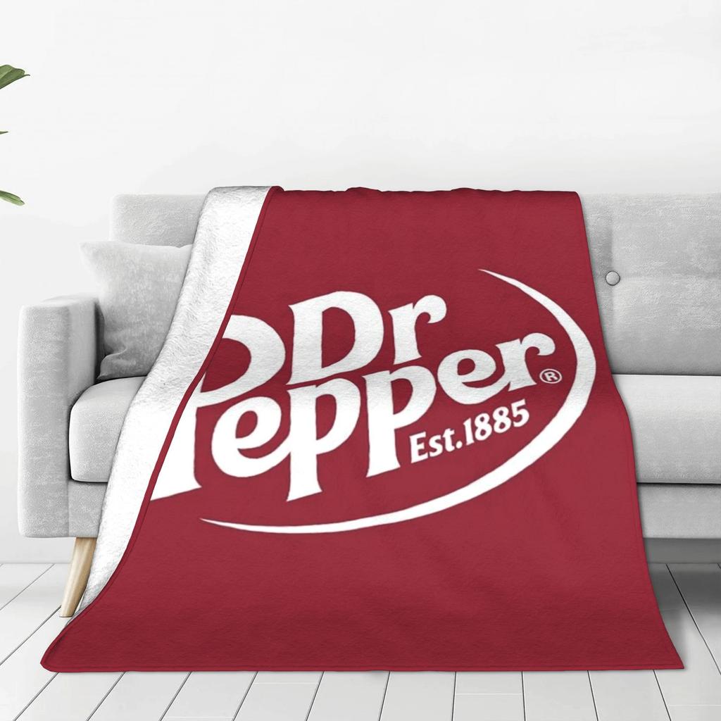 Coperta Dr Pepper Caldo Pile Coperta da Divano per Casa Camera da Letto Esterno Coperte Copriletto Trapunta