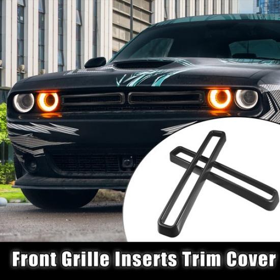 Front Grill Grille Insert Cover Trim Accessories for Dodge Challenger 2015-2023