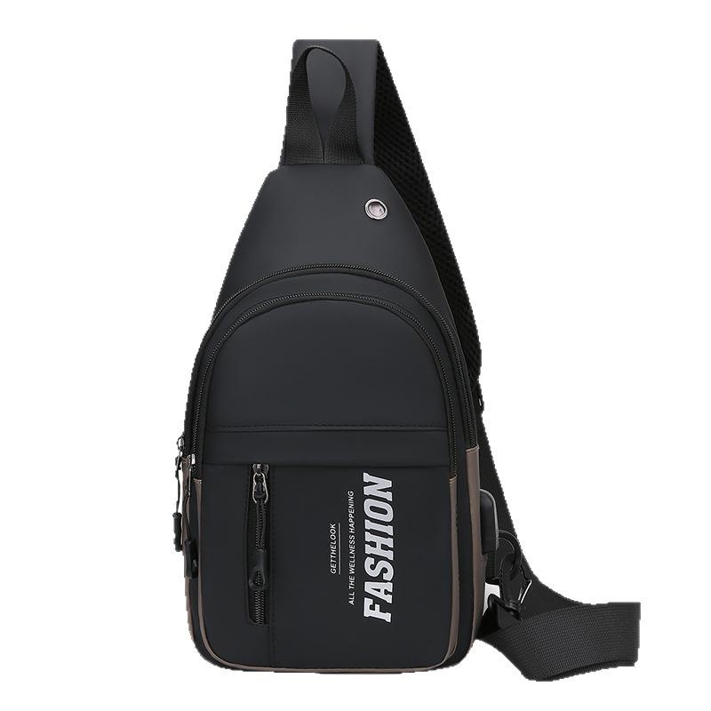 Crossbody Bag Men's Trend Joker Fashion Pocket Sports Multi Functional Chest Bag New One Shoulder Small Backpack Women.
