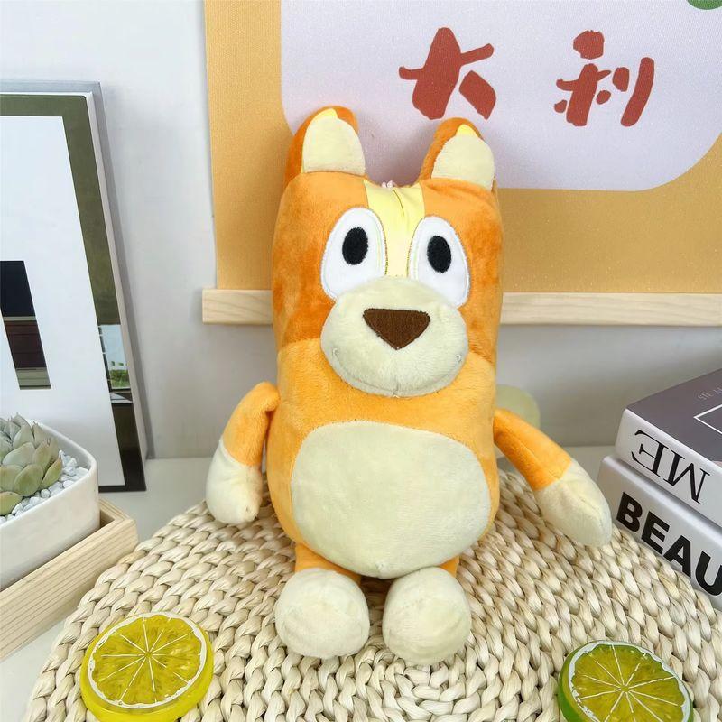 Brinquedos de Pelúcia da Família Bluey & Bingo 17/28cm - Animais de Pelúcia de Cachorro de Desenho Animado, Bonecas de Pelúcia Macias, Perfeitos para Presentes de Aniversário e Natal