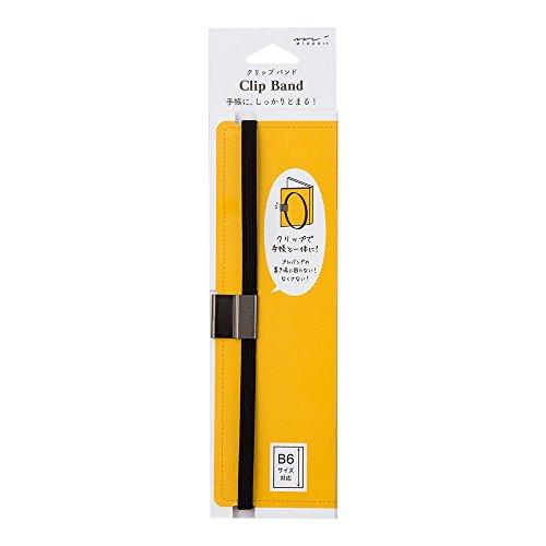 

Designphil Clip Band for B6 Notebook, Black, 176mm x 176mm, 1pc