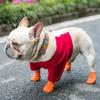 4 Stück Wasserdichte Hunderegnschuhe Anti-Rutsch Haustier-Hunderegenstiefel Haustier-Pfotenschutz Haustier-Socken Welpe