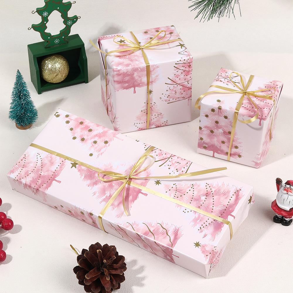 Pink Gift Wrapping Paper Gift Paper Decorative Paper Christmas Gift Wrapping Paper Suitable for Birthdays and Holidays