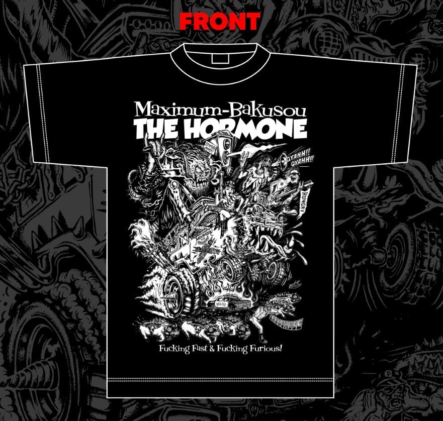 MAXIMUM THE HORMONE MAXIMUM Bakusou THE HORMONE T-SHIRT / Size M