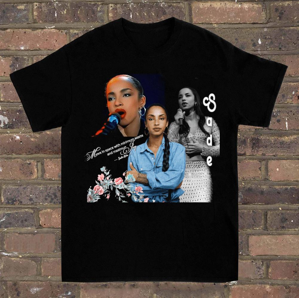 

Sade Adu Singer Tshirt Cotton Tee For Men Women S234XL Unisex T-Shirt L