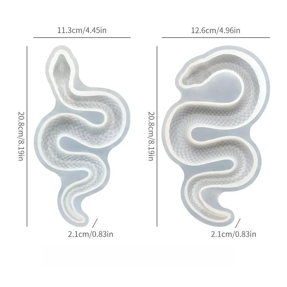 Silicone Mold Snake Shaped Silicone Molds Large Snake Silicone 3D Cobras Mold Easy To Release Heat-resistant DIY Handmade Tools
