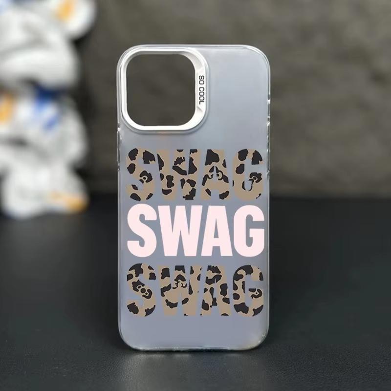 Camouflage Letter SWAG Pattern Phone Case For Samsung Galaxy S26 S24 S25 S23 Ultra S22 S21 S20 Plus FE A54 A55 Shockproof Cover