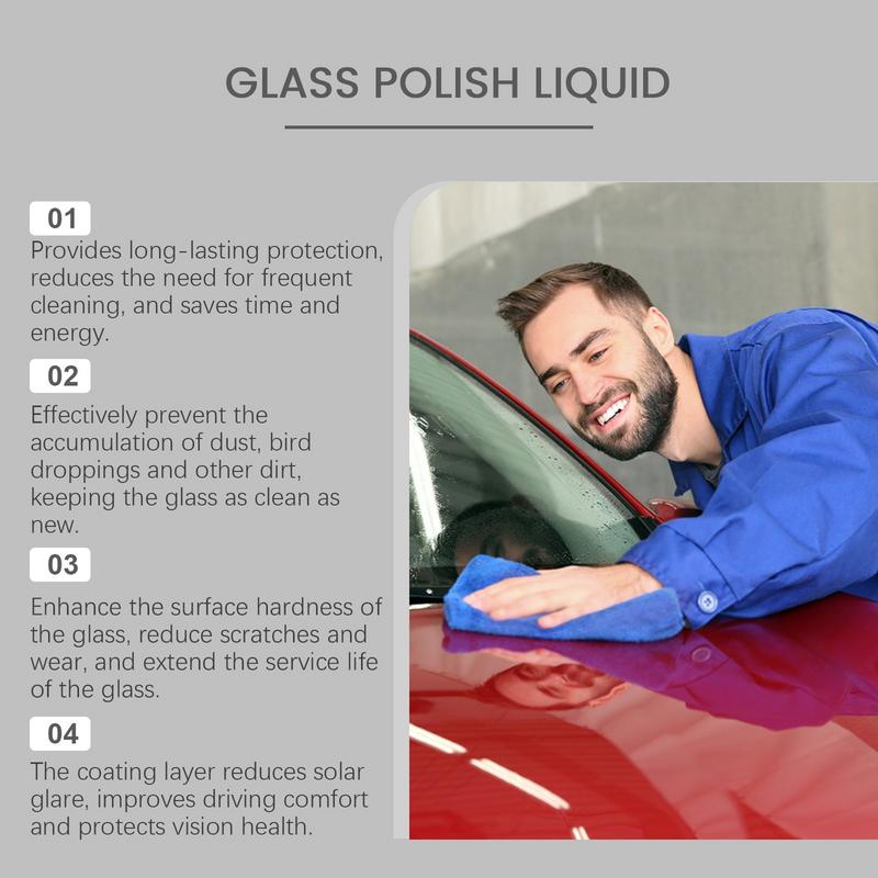 Autoversiegelung Keramik Auto Glas Ölfilm- und Wasserfleckenentferner 100ml Super Schutz Fensterreiniger Schnell und Einfach