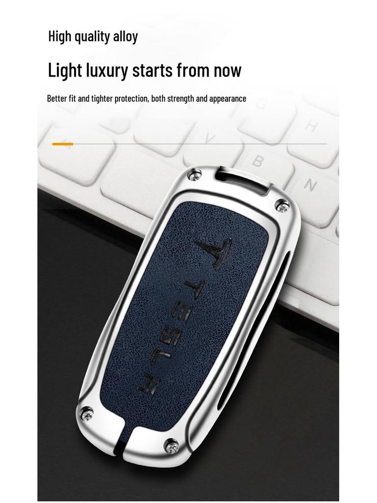 Tesla Model 3 Key Card Case - Protective Shell & Buckle for Key Modification