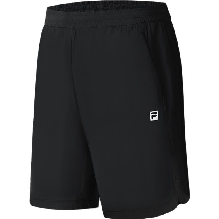 Fila 2023 New Simple Sports Solid Color Fitness Training Shorts Men Shorts Deep-Black A11M331803F-BK