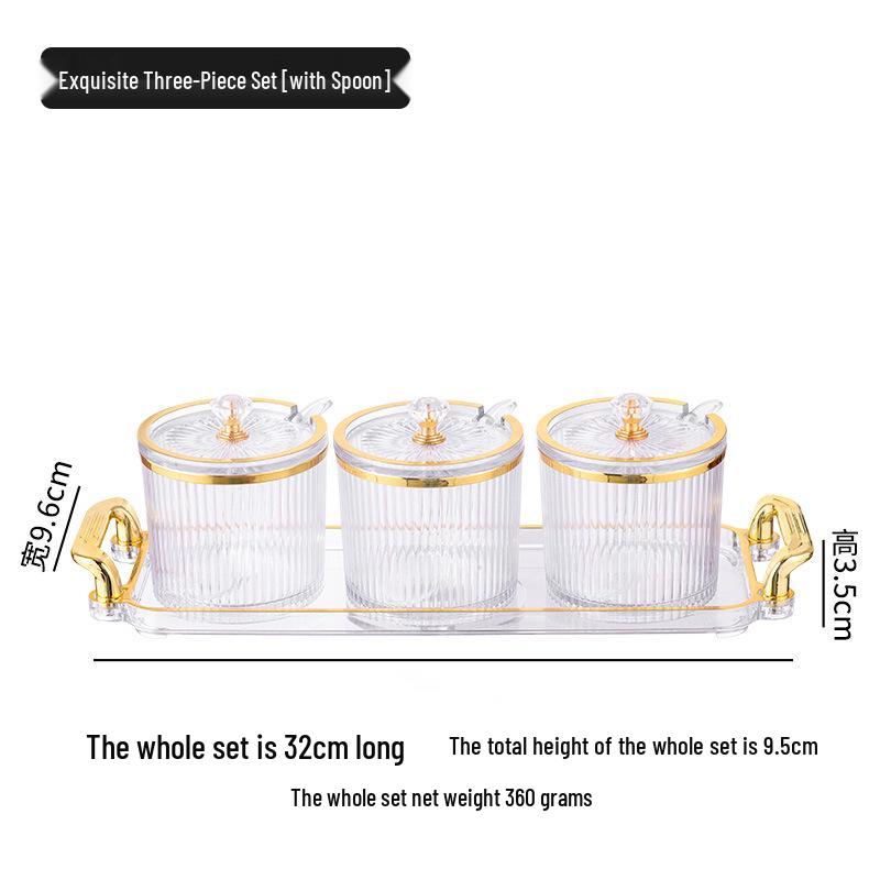 

Европейский кухонный набор для приправ: Коробка для чили-масла, соусница для глутамата натрия и сахарница