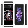Cute And Quirky Reaper Phone Case For Samsung Z Flip 6 7 5G Z Flip 5 Galaxy Z Flip 3 4 5G ZFlip Shockproof Hard Cover TPU PC Coq