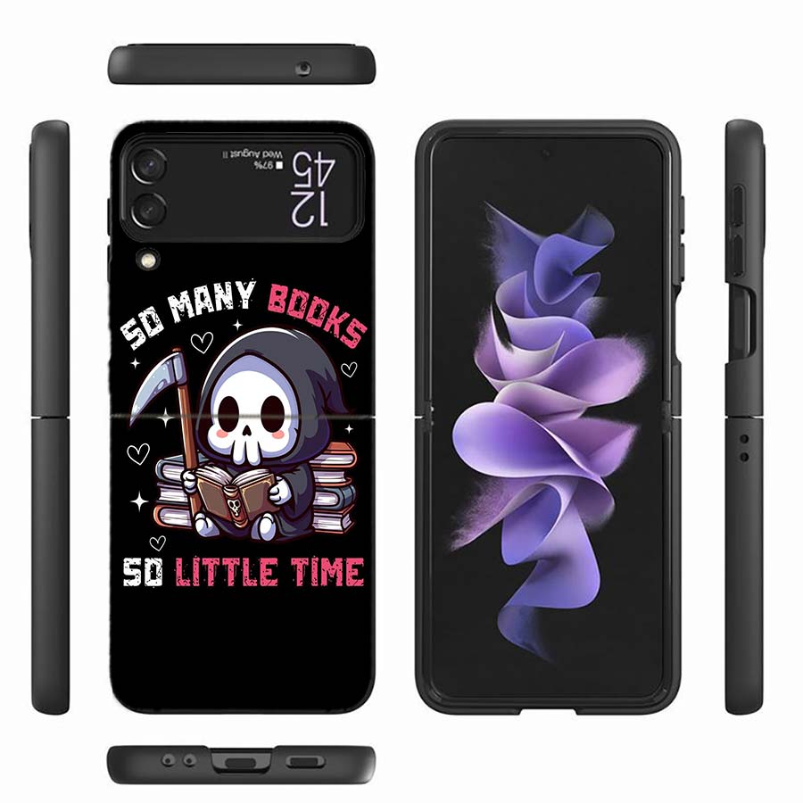 Cute And Quirky Reaper Phone Case For Samsung Z Flip 6 7 5G Z Flip 5 Galaxy Z Flip 3 4 5G ZFlip Shockproof Hard Cover TPU PC Coq