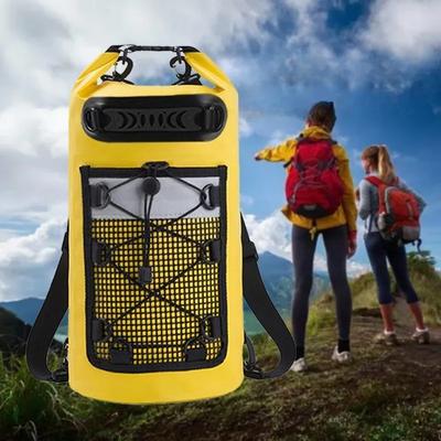 Sac Étanche d'Extérieur Camping Rafting Natation Ruisseau Sac en Maille Grande Capacité Sacs de Plage 20L