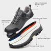 Men Women Steel Toe Safety Shoes Rotating Push Button Puncture Proof Work Sneakers Breathable Anti-smash Anti-stab Construction Security Shoes