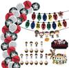 Party Themed Decor Balloons Happy Birthday Banner Cake Topper