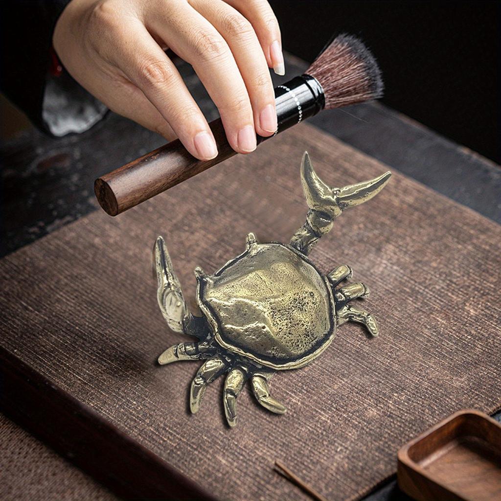 1PC Creative Animal Design Single Pen Holder Plastic Weightlifting Crab Pen Holder for Office Penholder Bracket Storage Pencil Rack