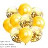 10Pcs Metal Latex Balloons Confetti Balloon Set For Wedding Birthday Party Balloon Decoration Baby Shower Helium Balloons