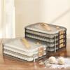 Stackable Dumpling Storage Box with Lid Food Preservation Crisper Container Case