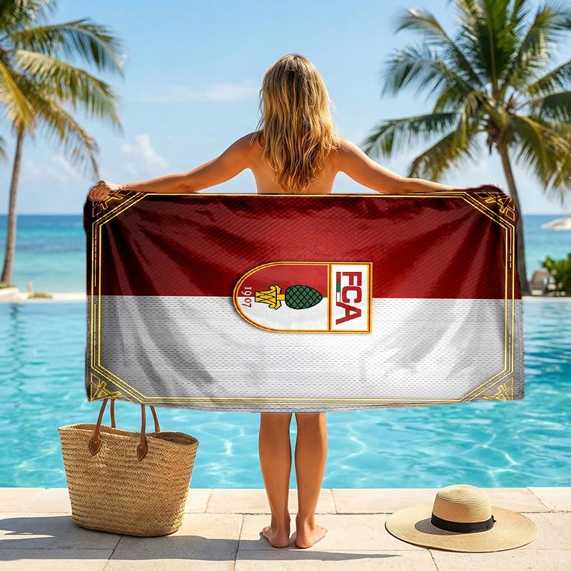 FC Augsburg FC print Quick Dry Beach Towel Microfiber Absorbent Portable Travel Swimming Towel