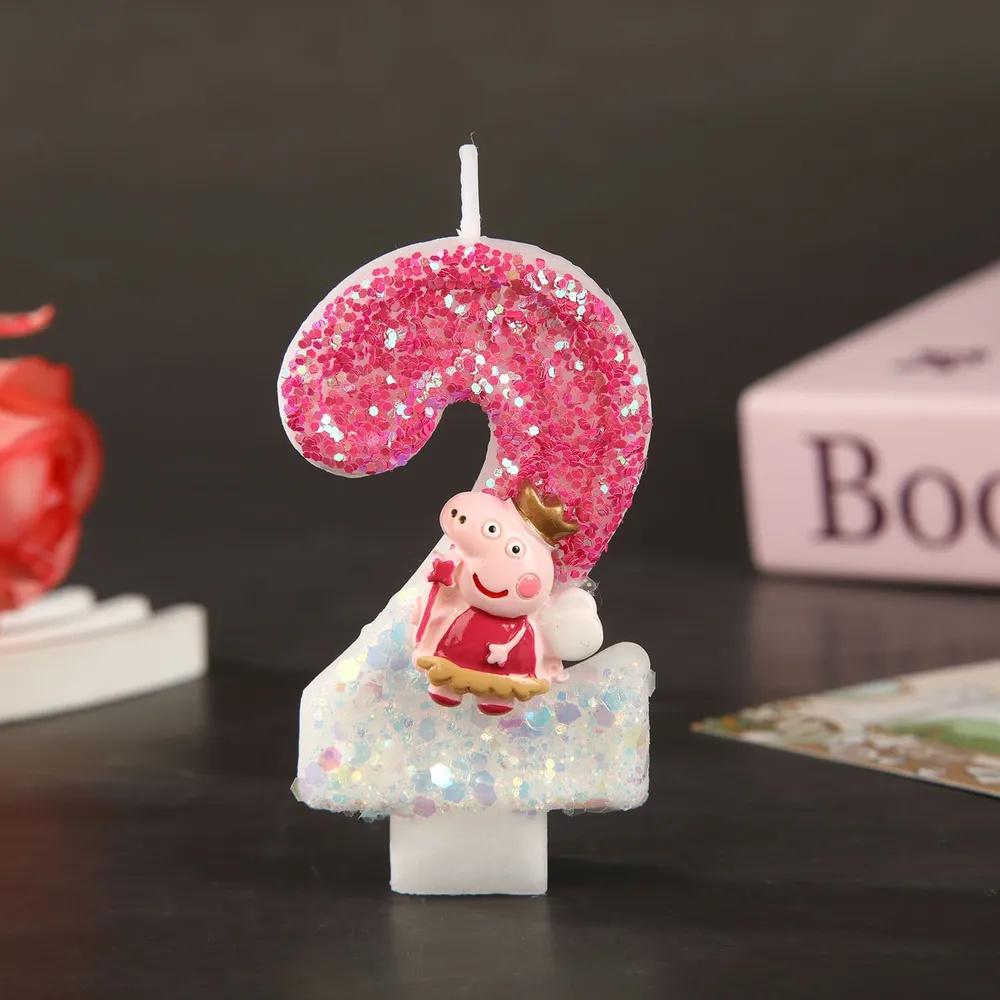 Digital Candle Birthday Little Celebration Cake Topper Decoration