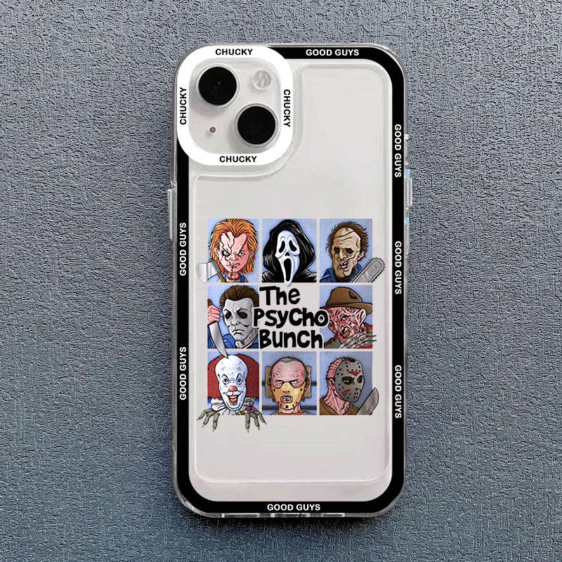 

Cartoon Chucky Good Guys Phone Case For iPhone 15 14 Pro MAX 11 13 12 XS X SE XR 7 8Plus Shockproof Clear Silicone Cover Fundas iPhone 15