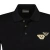 Emporio Armani Solid Color Short Sleeve Polo Shirt Men Tops Black 6H1FG3-1JTUZ-999