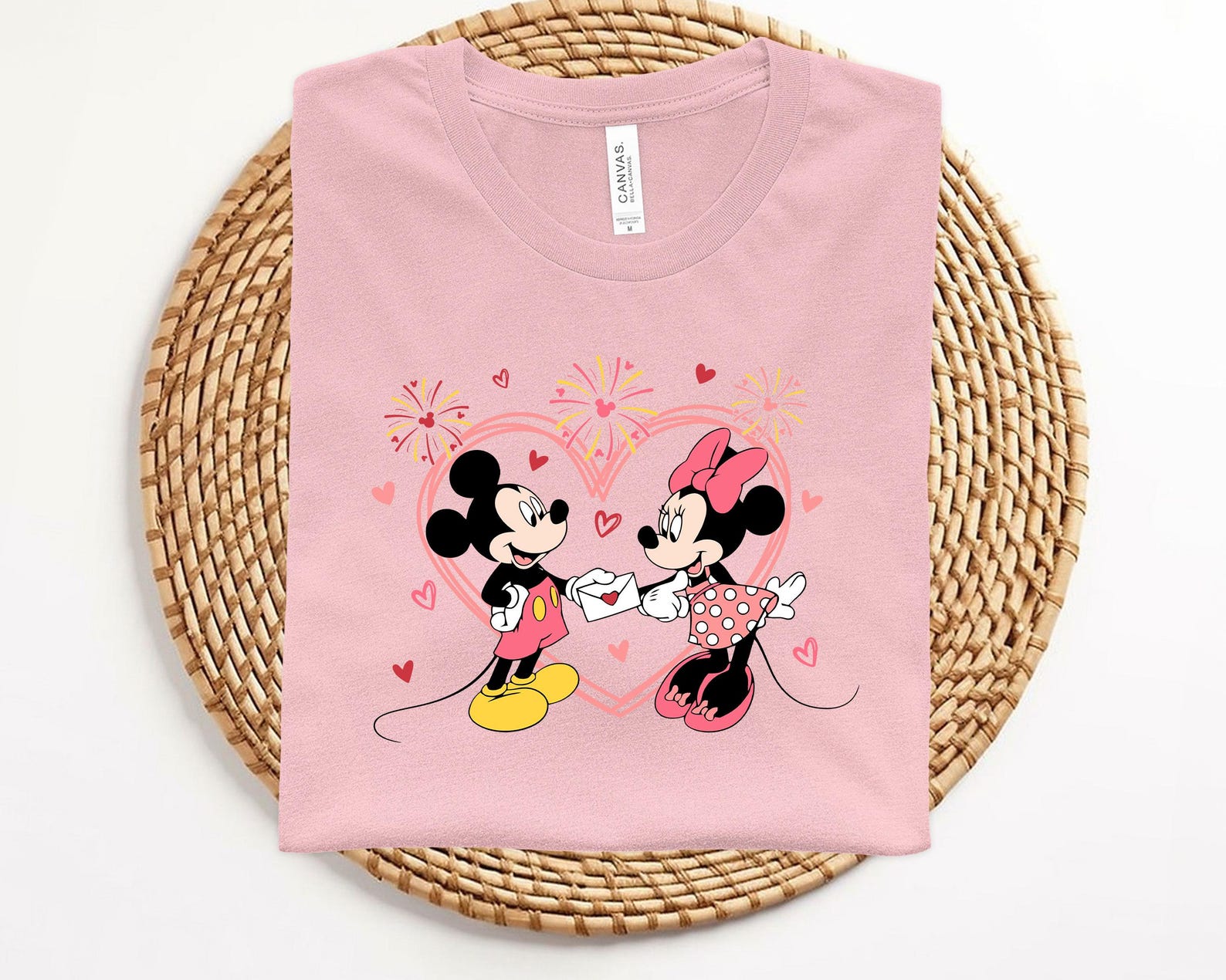 Retro Disney Valentines Day Shirt, Mickey and Minnie Lover Shirt, Gift for her, Cute Valentine s Day Shirt, Disney Valentine s Gift L