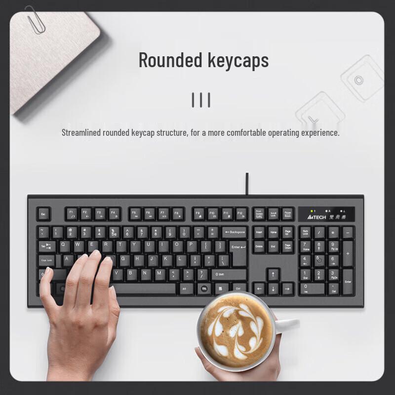 A4Tech KR-8572 USB Wired Keyboard and Mouse Set
