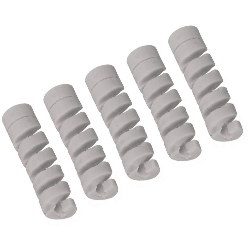 CANSUCC 5Pcs Bicycle Frame Protective Sleeve Rubber Bike Shifter Brake Cable Housing ProtectorGray