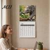 Cute Baby Elephant Decor 2027 Wall Calendar, Hanging Natural Year Round Planning Tool Wild Animal Monthly Planner for Office, Home, Gift Wildlife
