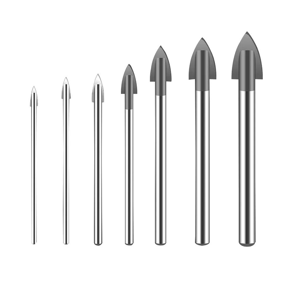 5PCS 312mm Carbide Drill Bits for Tile and Glass Effective for Drilling Holes In Different Materials for DIY Projects