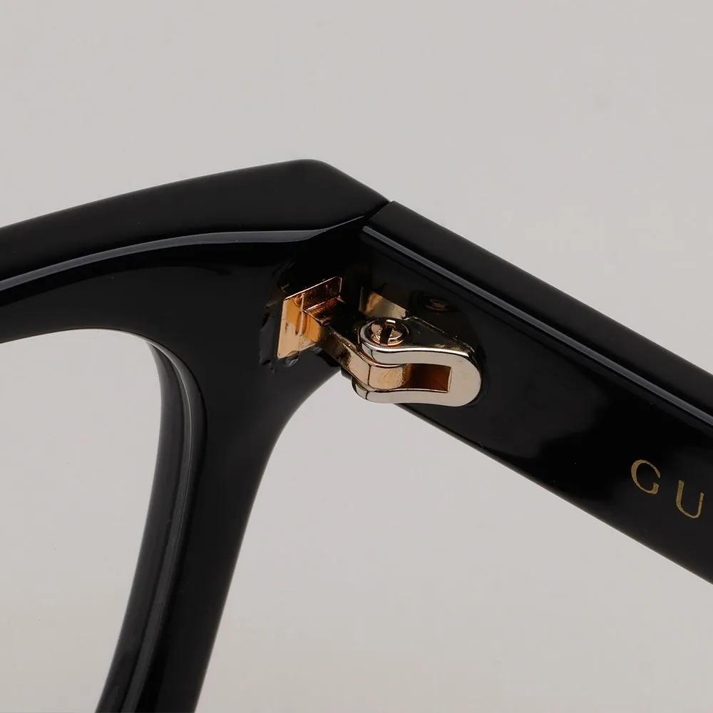 Gucci Eyeglass Frames GG2103OL 005 Black Square Horn-rimmed Fashion Daily Men Women