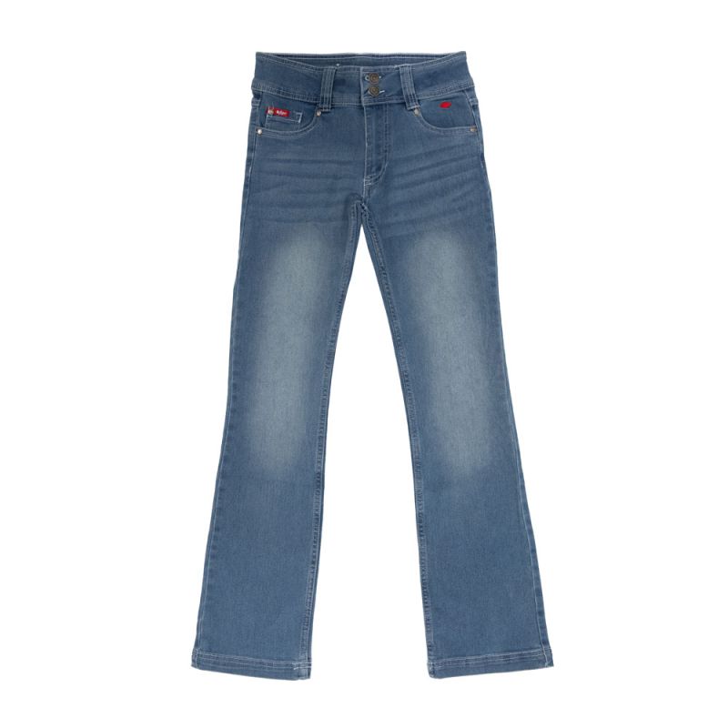 Juju Bleached Denim Jeans with Embroidered Pockets Child LEE COOPER