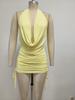 2026 High-End Europäisches und Amerikanisches Damen Sommer Neckholder Bodycon Rückenfreies Kleid