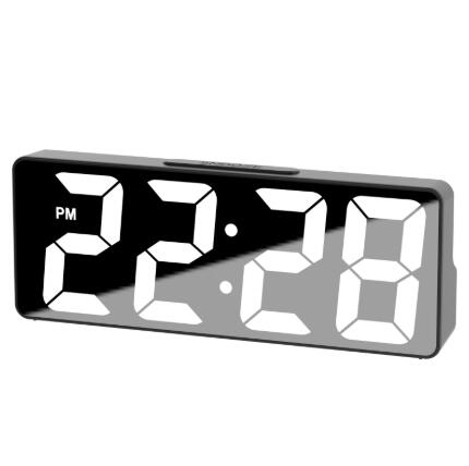 Tabletop Smart Alarm Clock for Children Desk LED Colorful Digital Mirror Alarm Clock With Multi Function