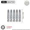 Torx Screwdriver Bit 50mm Magnetic S2 Steel 1/4'' Hex Shank Hollow Hole Security Bits T5-T40 Electric Drill Driver Hand Tools