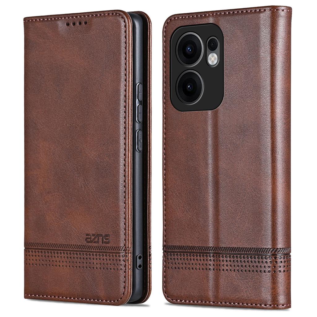 AZNS For Oppo Reno13 F 5G Case Cowhide Texture PU Leather Wallet Phone Cover