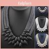Braided Ethnic Statement Retro Womens Choker Necklace Collar Pendant Jewelry