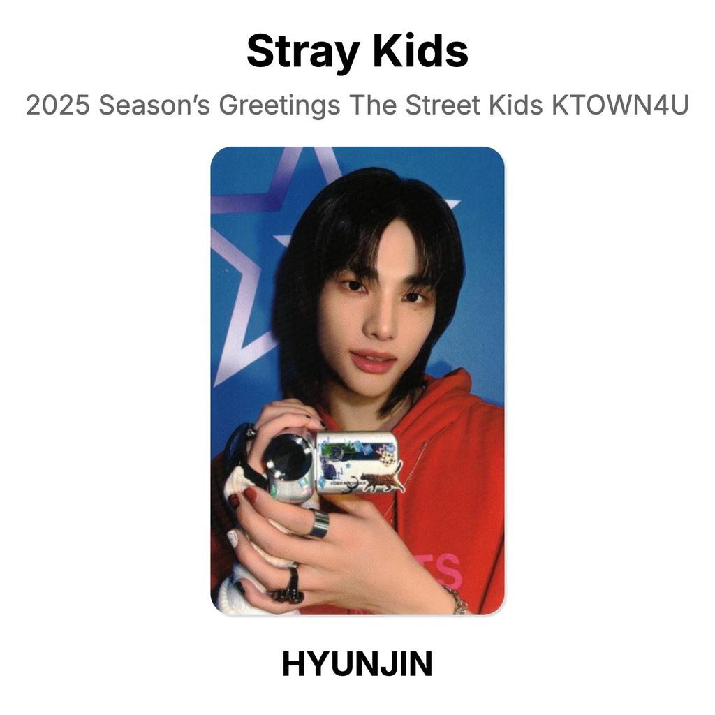 Stray Kids 2025 Season’s Greetings The Street Kids KTOWN4U Official Photocard