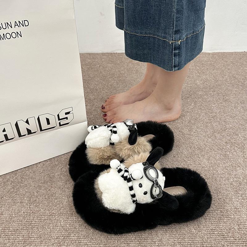 

Милые мультяшные пача собачки пушистые зимние ботинки женские 2025 зима новые универсальные на толстой подошве нескользящие теплые хлопковые ботинки 40 хаки