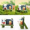 Cartoon Dog Cute Flower Bench Reading Scene Model Ornament For Shooting Props