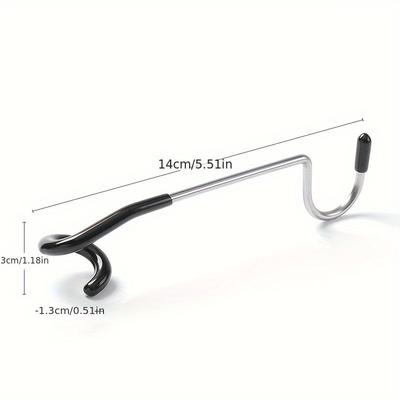 Outdoor Camping Light Rack, Light Pole Hook, Multifunctional Camping S-shaped Double Hook Stainless Steel Pig Tail Storage Hook