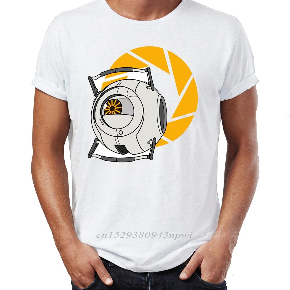 Mens T Shirt Portal Aperture Science Gaming Gamer Artwork Awesome Mens Tshirt Hip Hop Streetwear New Arrival Male Clothes S